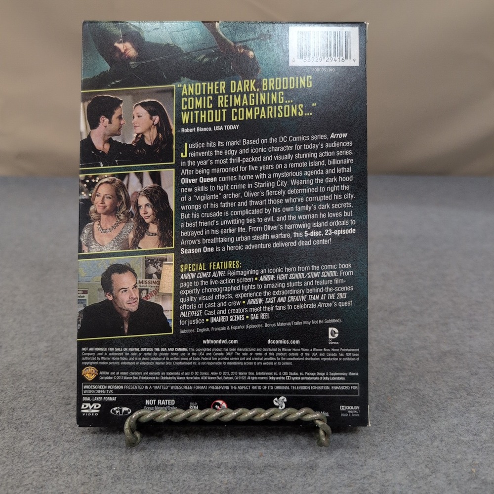 Arrow‎ The Complete First Season 1 DVD 5-Disc Set DC Comics 23 Episodes VG+ - Picture 2 of 2
